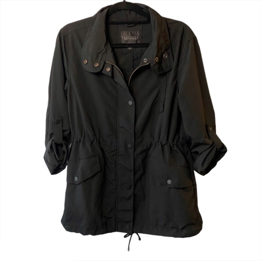 Sanctuary Black Utility Jacket Anorak Size Small